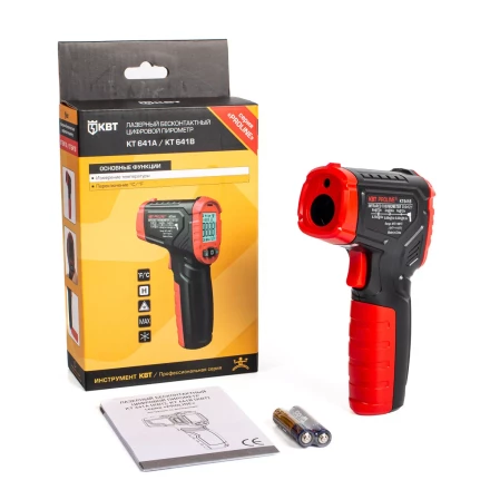 Лазерный бесконтактный цифровой пирометр КВТ KT 641B до 600°C (87245) купить в Сургуте