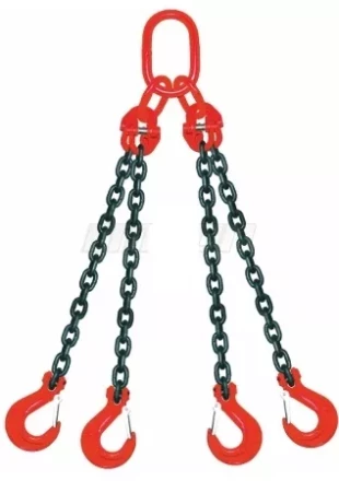 Строп цепной четырехветвевой 4СЦ 17 т L=8 м 8 кл с ОВ 17.0т купить в Сургуте