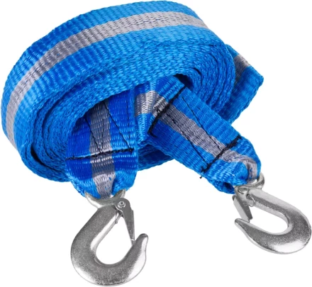 Трос буксировочный ЗУБР &quot;ЭКСПЕРТ&quot;, 2 крюка, сумка, 5м, 5т 61215-5 купить в Сургуте