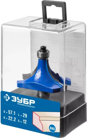 ЗУБР 57.1 x 29 мм, радиус 22 мм, фреза кромочная калевочная №1, Профессионал (28701-57.1) купить в Сургуте