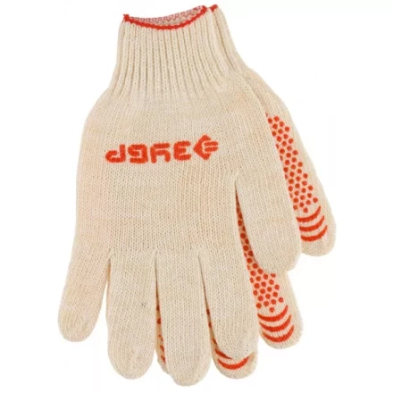 Перчатки ЗУБР &quot;МAСTEP&quot; трикотажные, 7 класс, х/б, с защитой от скольжения, L-XL, 3 пары 11456-K3 купить в Сургуте