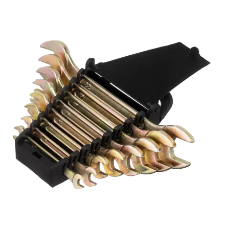 Набор ключей рожковых 6-22 мм, 8 шт, желтый цинк Сибртех 15280 купить в Сургуте