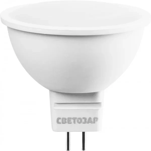 Лампа СВЕТОЗАР светодиодная "LED technology", цоколь GU5.3, теплый белый свет (3000К), 220В, 5Вт (35) 44550-35_z01 купить в Сургуте
