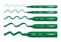 ЗУБР МП-300 зеленый, 2 мм перманентный маркер (06322-4)