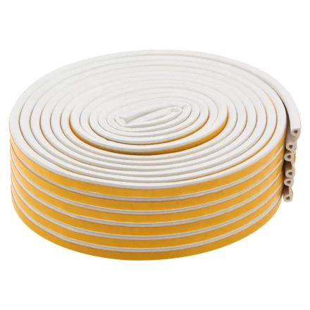 Уплотнитель резиновый, 24 м, профиль &quot;P&quot;, белый Сибртех 88901 купить в Сургуте