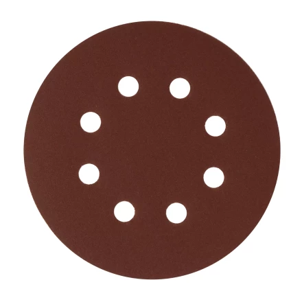 Круг абразивный на ворсовой подложке под &quot;липучку&quot;, перфорированный, P 280, 125 мм, 5 шт Сибртех 738127 купить в Сургуте