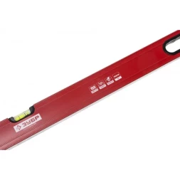 Уровень ЗУБР "МАСТЕР" "УС - 5" коробчатый усиленный, фрезерованный, 3 глазка, крашенный, с ручками, 150см 34585-150