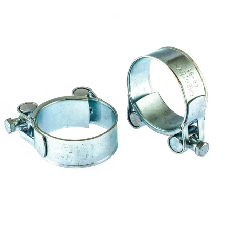 Хомуты металлические силовые 48-51 мм ширина 22 мм шарнирный W1 2 шт Сибртех 47539 купить в Сургуте