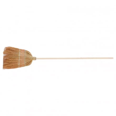 Метла натуральная деревянный черенок 93337 купить в Сургуте