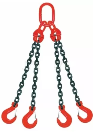 Строп цепной четырехветвевой 4СЦ 1 т L=1.4 м 8 кл с ОВ 11.2т купить в Сургуте