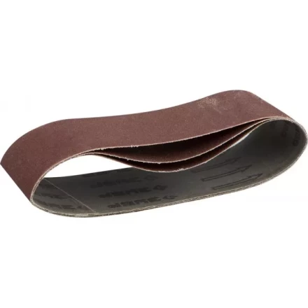 Лента шлифовальная бесконечная ЗУБР &quot;МАСТЕР&quot; на тканевой основе, для ЛШМ, P180, 75х457мм, 3шт 35541-180 купить в Сургуте