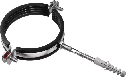 ЗУБР 3, цинк, 1 шт, трубный хомут с сантехнической шпилькой и дюбелем (37866-87-94) купить в Сургуте