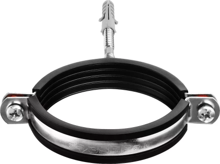 ЗУБР 3, цинк, 1 шт, трубный хомут с сантехнической шпилькой и дюбелем (37866-87-94) купить в Сургуте