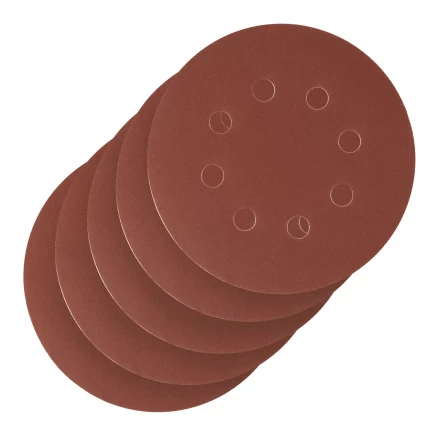 Круг абразивный на ворсовой подложке под &quot;липучку&quot;, перфорированный, P 320, 125 мм, 5 шт Сибртех 738137 купить в Сургуте