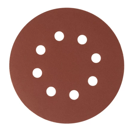 Круг абразивный на ворсовой подложке под &quot;липучку&quot;, перфорированный, P 320, 125 мм, 5 шт Сибртех 738137 купить в Сургуте