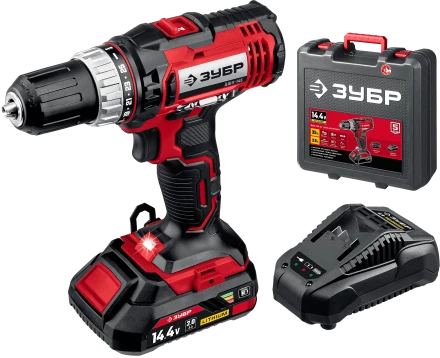 Дрель-шуруповерт, 1 АКБ С1-14 (2 Ач), в кейсе ДШЛ-145-21 серия «МАСТЕР» купить в Сургуте
