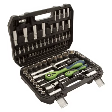 Набор инструментов 94 предмета, CrV, 1/2&quot;, 1/4&quot; Сибртех 13509 купить в Сургуте