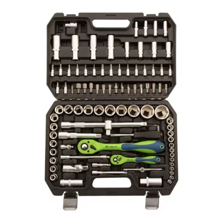 Набор инструментов 94 предмета, CrV, 1/2&quot;, 1/4&quot; Сибртех 13509 купить в Сургуте