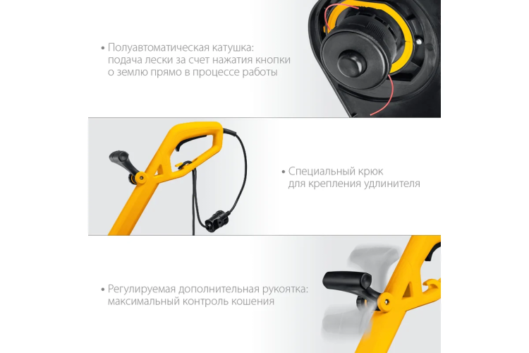 STEHER 400 Вт, ш/с 25 см, сетевой триммер (TEL-25-410) купить в Сургуте