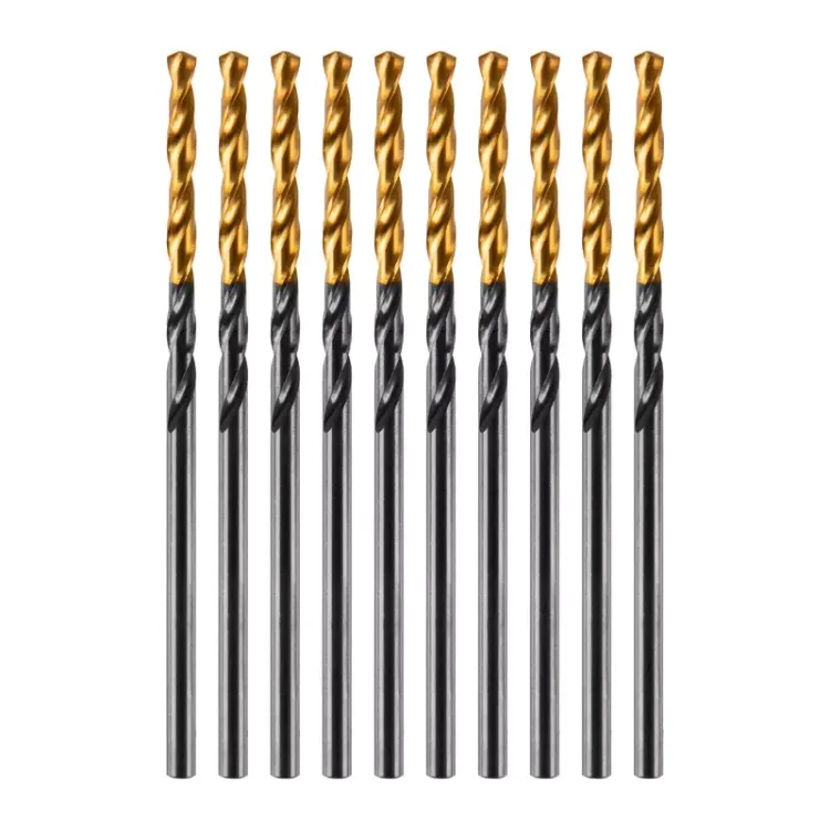 Сверло по металлу, 2 мм, HSS-Tin, Golden Tip, 10 шт. Denzel 717203 купить в Сургуте