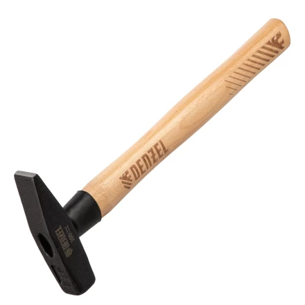 Молоток слесарный, 300 г Denzel, кованый квадратный боек, буковая рукоятка, 10427 купить в Сургуте