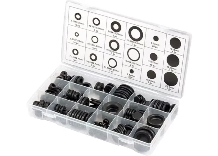 Набор сальников D 6,35 - 25,4 мм 125 предметов СИБРТЕХ 47599 купить в Сургуте