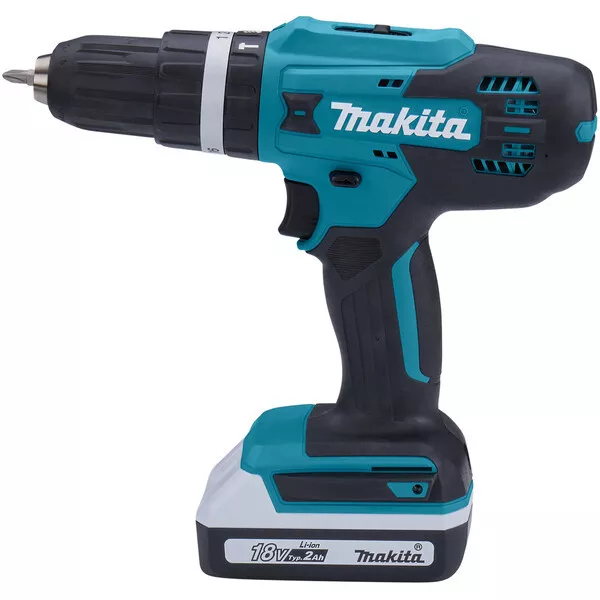 Аккумуляторная ударная 18В дрель-шуруповерт Makita HP488D002 (2*АКБ 1.5Ач тип G, ЗУ) купить в Сургуте