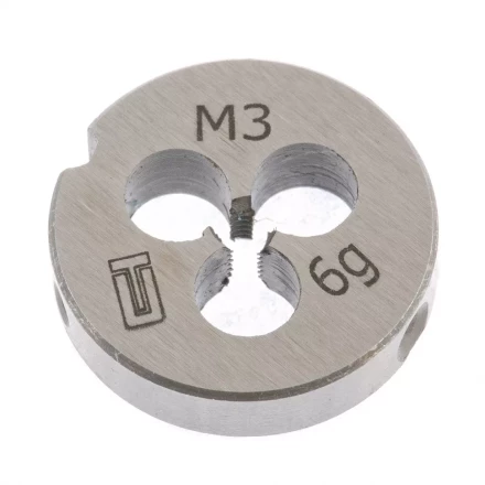 Плашка М3 х 0,5 мм СИБРТЕХ 77005 купить в Сургуте