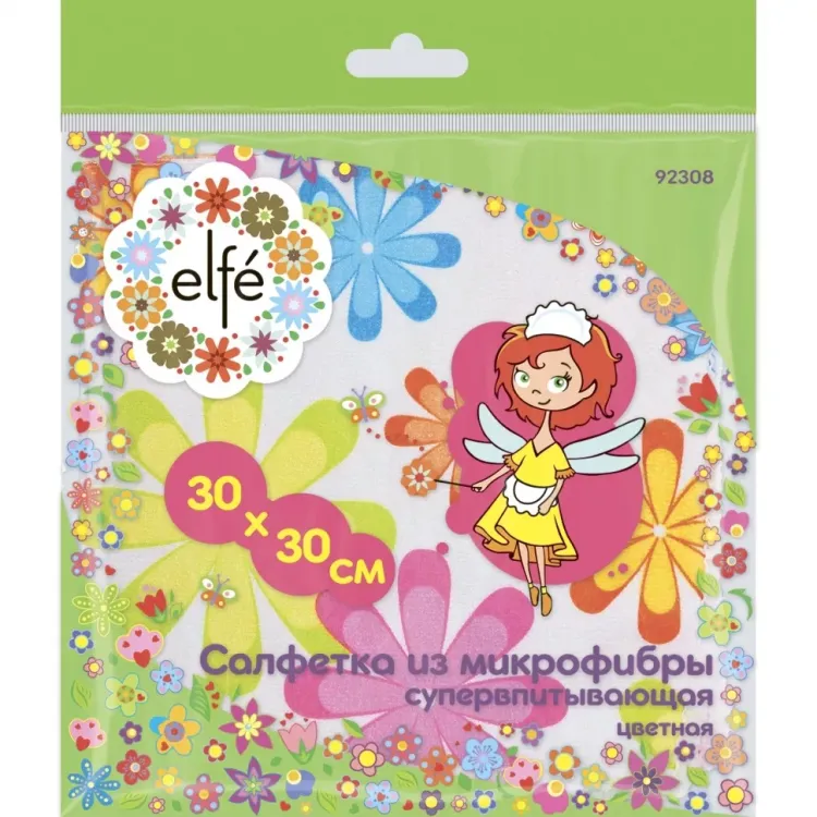Салфетки из микрофибры цветная 300х300 мм Elfe 92308 купить в Сургуте