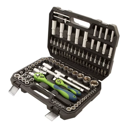 Набор инструментов 108 предметов, CrV, 1/2&quot;, 1/4&quot; Сибртех 13511 купить в Сургуте