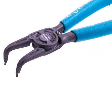 Съемник 165 мм для внешних стопорных колец (19-60 мм) изогнутые губки Gross 18341 купить в Сургуте