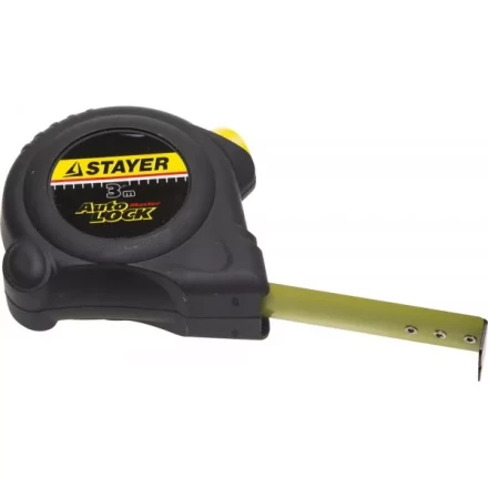 Рулетка STAYER &quot;MASTER&quot; &quot;AUTOLOCK&quot;, корпус с резиновым напылением, автостоп, 3мх16мм 2-34126-03-16_z01 купить в Сургуте