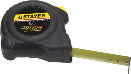 Рулетка STAYER &quot;MASTER&quot; &quot;AUTOLOCK&quot;, корпус с резиновым напылением, автостоп, 3мх16мм 2-34126-03-16_z01 купить в Сургуте