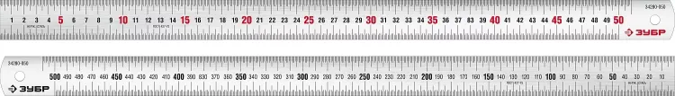 ЗУБР Про-50, длина 0.50 м, усиленная нержавеющая линейка, Профессионал (34280-050) купить в Сургуте