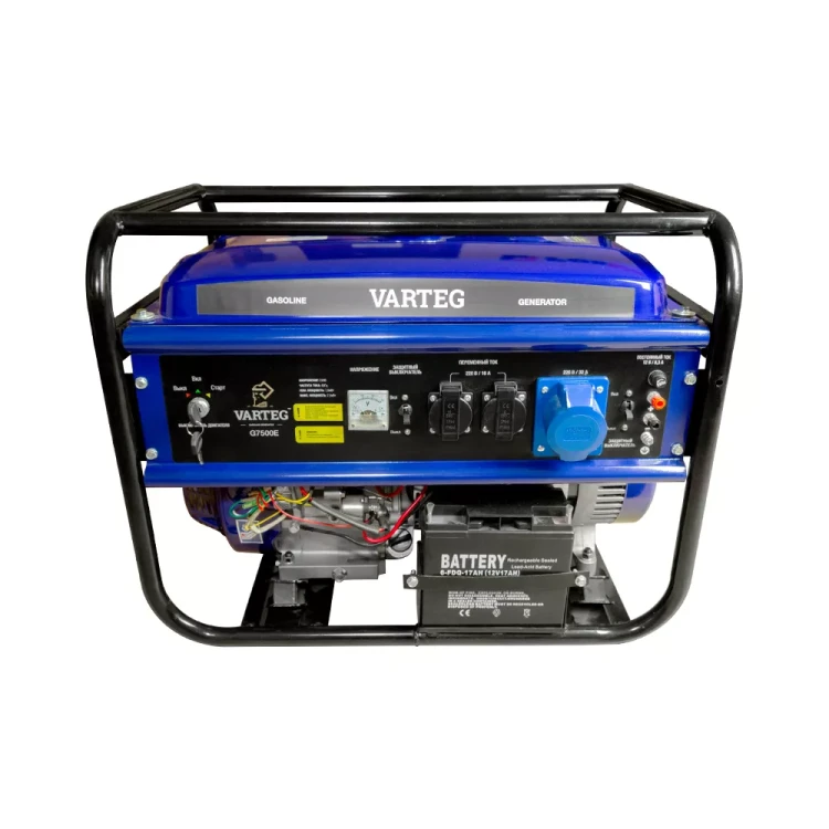 Бензиновый генератор VARTEG G7500E купить в Сургуте