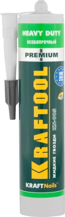 Клей монтажный KRAFTOOL KraftNails Premium KN-905, особопрочный, многоцелевой, без растворителей, 310мл 41348_z01 купить в Сургуте