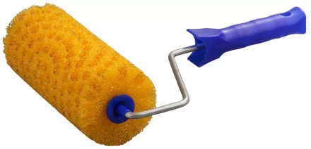 Валик &quot;СТРУКТУРНЫЙ ПОРОЛОН В ГОРОШЕК&quot; малярный в сборе, бюгель 6мм, 80x180мм, STAYER Profi 0367-18 купить в Сургуте