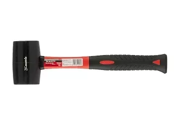 Киянка резиновая, 450 г, черная резина, фибергласовая рукоятка MATRIX 11185 купить в Сургуте