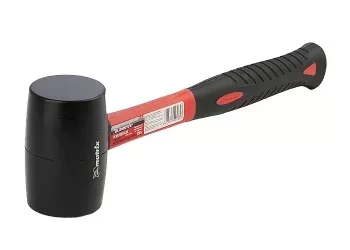 Киянка резиновая, 450 г, черная резина, фибергласовая рукоятка MATRIX 11185 купить в Сургуте