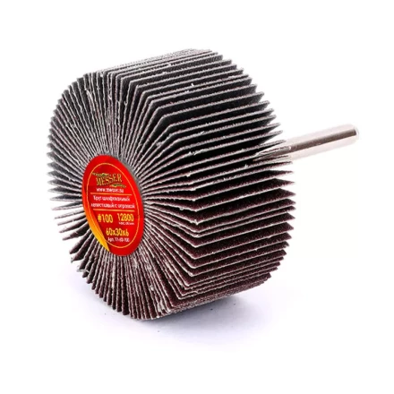 Круг MESSER шлифовальный лепестковый с оправкой (на шпильке) 60х30х6  #100 купить в Сургуте