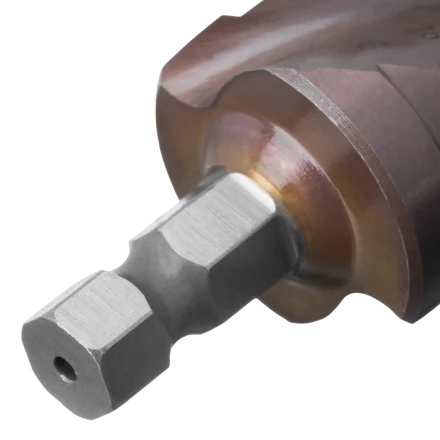 Сверло ступенчатое Denzel 723614, 6-8-10-12-14-16-18-20-22-24-26-28-30мм, Р6М5К5, 6-гр. хвостовик купить в Сургуте