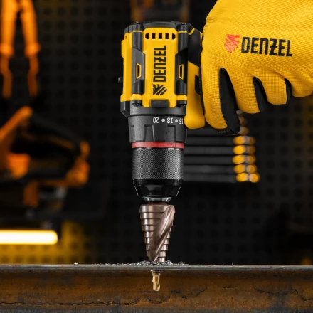 Сверло ступенчатое Denzel 723614, 6-8-10-12-14-16-18-20-22-24-26-28-30мм, Р6М5К5, 6-гр. хвостовик купить в Сургуте