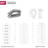 Коуш ЗУБР "МАСТЕР" DIN 6899, оцинкованный, 10мм, 20 шт 4-304495-10 купить в Сургуте