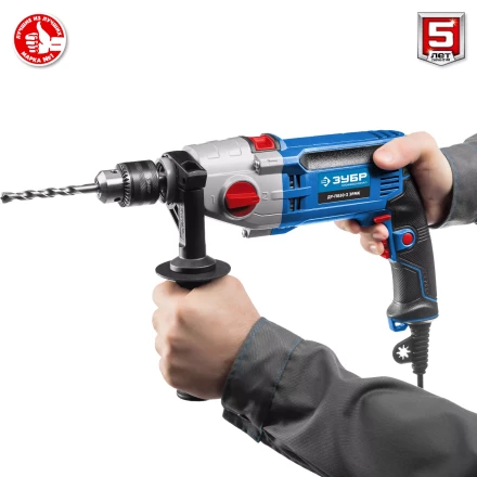 Дрель ударная двухскоростная + кейс ДУ-П850-2 ЭРМК серия ПРОФЕССИОНАЛ купить в Сургуте