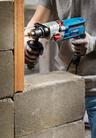 Дрель ударная двухскоростная + кейс ДУ-П850-2 ЭРМК серия ПРОФЕССИОНАЛ купить в Сургуте