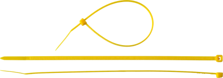 Кабельные стяжки желтые КС-Ж1 нейлоновые промфасовка серия ПРОФЕССИОНАЛ купить в Сургуте