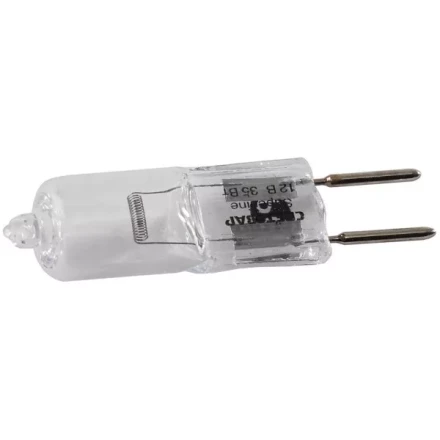 Лампа галогенная СВЕТОЗАР капсульная, прозрачное стекло, цоколь GY6.35, диаметр 12мм, 35Вт, 12В SV-44773-T купить в Сургуте