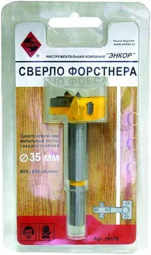Сверло Форстнера ф35мм под меб. петли 1/12/48 19176 купить в Сургуте