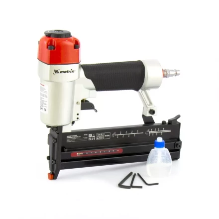 Нейлер-степлер пневматический 2 в 1 гвозди 18GA длина 10-50 мм скобы 18GA длина 13-40 Matrix 57426 купить в Сургуте