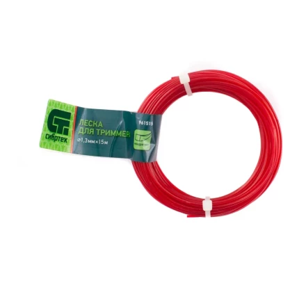 Леска для триммера квадратная, 1.3 мм х 15 м, Россия Сибртех 961515 купить в Сургуте